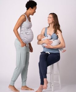 Ropa Premama Seraphine | Pantalones De Maternidad - Pack De 2 -Azul Marino Y Salvia