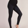 Ropa Premama Seraphine | Leggings Premama Termicos De Tiro Alto - Negro