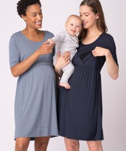 Ropa Premama Seraphine | Pack De Dos Camisones Maternidad A Lactancia Esenciales