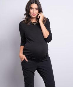 Ropa Premama Seraphine | Camiseta Premama Con Cuello Camisero Extraible