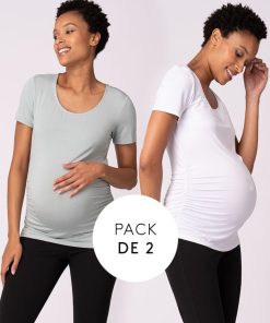 Ropa Premama Seraphine | Pack De Dos Camisetas Premama Esenciales