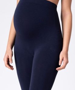 Ropa Premama Seraphine | Leggings Premama De Bambu Azul Marino