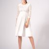 Ropa Premama Seraphine | Vestido De Novia Premama Y De Lactancia Con Encaje En Color Marfil