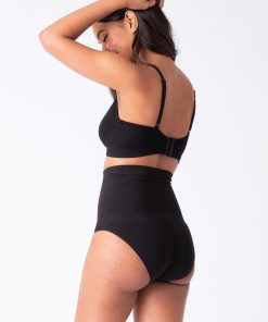 Ropa Premama Seraphine | Braguitas Postparto De Tiro Alto Terracota Y Negro Pack De 2