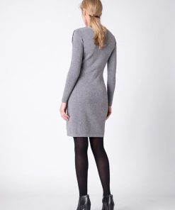 Ropa Premama Seraphine | Vestido Lactancia Premama De Punto - Gris