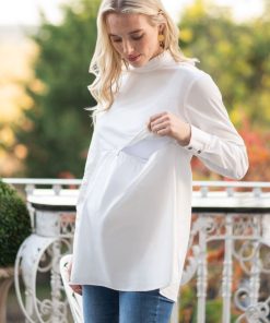 Ropa Premama Seraphine | Conjunto De Camisa Premama Y De Lactancia 2-En-1