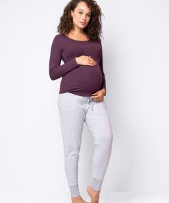 Ropa Premama Seraphine | Camisetas Premama Y Lactancia Acanaladas De Algodon- Pack De 2