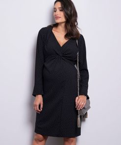 Ropa Premama Seraphine | Vestido Premama Con Lunares Twist