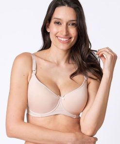 Ropa Premama Seraphine | Sujetador Lactancia Premama Efecto Camiseta - Nude