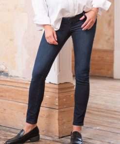 Ropa Premama Seraphine | Vaqueros De Premama Skinny Sobre El Viente En Indigo