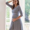 Ropa Premama Seraphine | Vestido Premama De Rayas Marineras - Blanco Y Azul