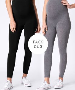 Ropa Premama Seraphine | Leggings Premama De Bambu - Pack De Dos