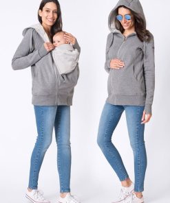 Ropa Premama Seraphine | Gris Sudadera Premama 3 En 1