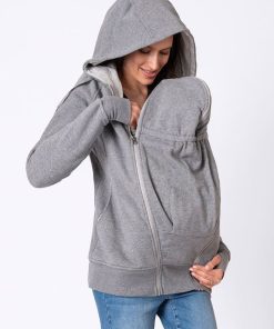Ropa Premama Seraphine | Gris Sudadera Premama 3 En 1