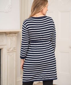 Ropa Premama Seraphine | Tunica Premama Y De Lactancia Con Rayas Marineras De La Coleccion Curve