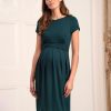 Ropa Premama Seraphine | Vestido Premama Y Lactancia Verde Esmeralda