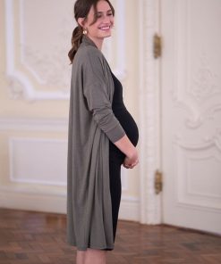 Ropa Premama Seraphine | Conjunto De 2 Piezas Con Vestido Premama Y De Lactancia En Color Negro