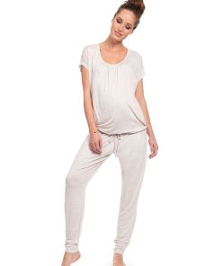 Ropa Premama Seraphine | Conjunto De Estar Por Casa Lactancia Premama - Beige