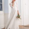 Ropa Premama Seraphine | Vestido De Novia Premama Con Encaje Desmontable