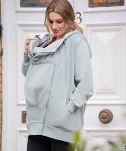 Ropa Premama Seraphine | Sudadera Con Capucha Premama Y Portabebes 3-En-1 De La Coleccion Curve