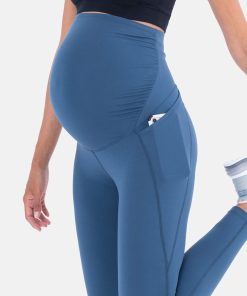 Ropa Premama Seraphine | Leggings Premama Deportivos Support Soft-Touch Azules