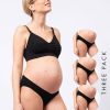 Ropa Premama Seraphine | Braguitas Premama De Bamboo Seraphine - Pack De 3