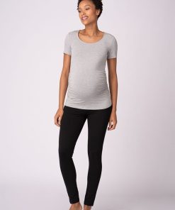 Ropa Premama Seraphine | Camisetas Basicas Premama Y Lactancia Azul Marino Y Gris - Pack De 2