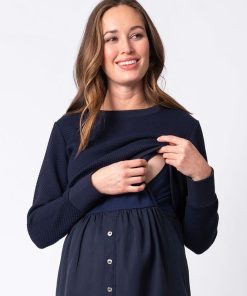 Ropa Premama Seraphine | Tunica Premama Y Lactancia Con Top De Punto