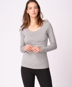 Ropa Premama Seraphine | Camiseta Lactancia Premama- Pack De 2 Azul Y Gris