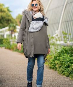 Ropa Premama Seraphine | Parka Premama 3 En 1 De Invierno - Caqui