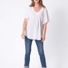 Ropa Premama Seraphine | Blusa Premama Blanca Bohemia