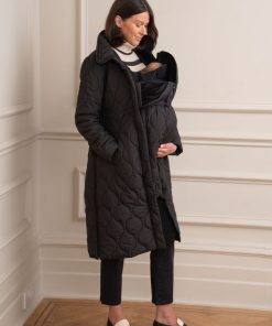 Ropa Premama Seraphine | Parka Acolchada De Premama Y Porteo 3 En 1