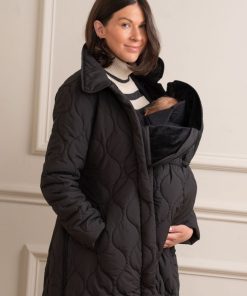 Ropa Premama Seraphine | Parka Acolchada De Premama Y Porteo 3 En 1