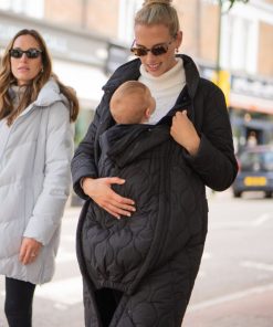 Ropa Premama Seraphine | Parka Acolchada De Premama Y Porteo 3 En 1