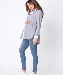 Ropa Premama Seraphine | Blusa Premama Y Lactancia A Rayas De Algodon