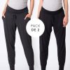 Ropa Premama Seraphine | Pantalones Premama De Chandal- Pack De 2