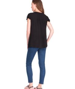 Ropa Premama Seraphine | Blusa Premama Con Drapeado - Negro