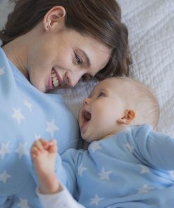 Ropa Premama Seraphine | Conjunto De Jerseis De Punto Con Estrellas Azules A Juego De Mama & Mini