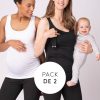 Ropa Premama Seraphine | Camisetas Lactancia Premama - Pack De Dos